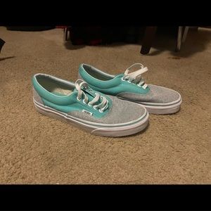 Women’s Polka Dot Mint Green Vans Size 8